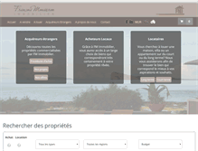 Tablet Screenshot of fmimmobilier.com